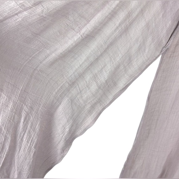 EN CREME Floral Embroidered Maxi Kimono/Duster w/Side Slits In Lavender L✨EUC✨ - Picture 6 of 10